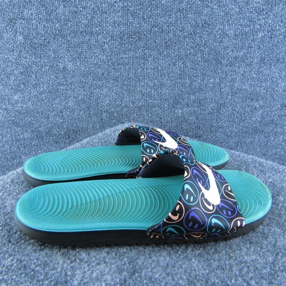 Nike Youth Girls Slide Shoes Black Synthetic Slip On Size 7 Medium - Picture 4 of 10